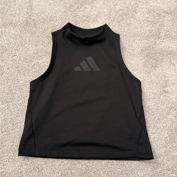 adidas Tops - Adidas Black Sleeveless High Neck Women’s Tank Top size small